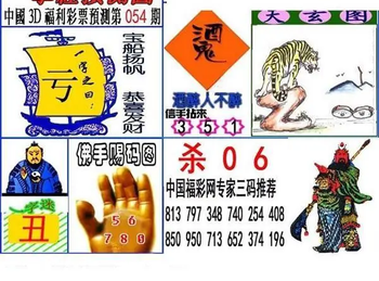 福彩3D 26054期佐罗图一掌经预测图