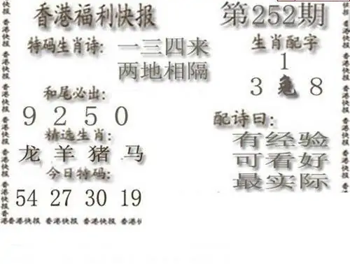 25252期: 白老3D杀码图版