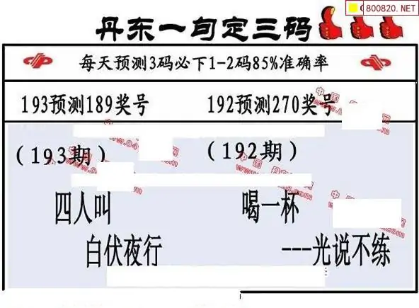 25193期: 福彩3D丹东全图分析