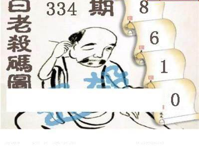 24334期: 白老3D杀码图版