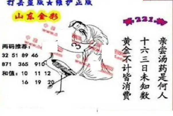 25221期: 福彩3D丹东全图分析