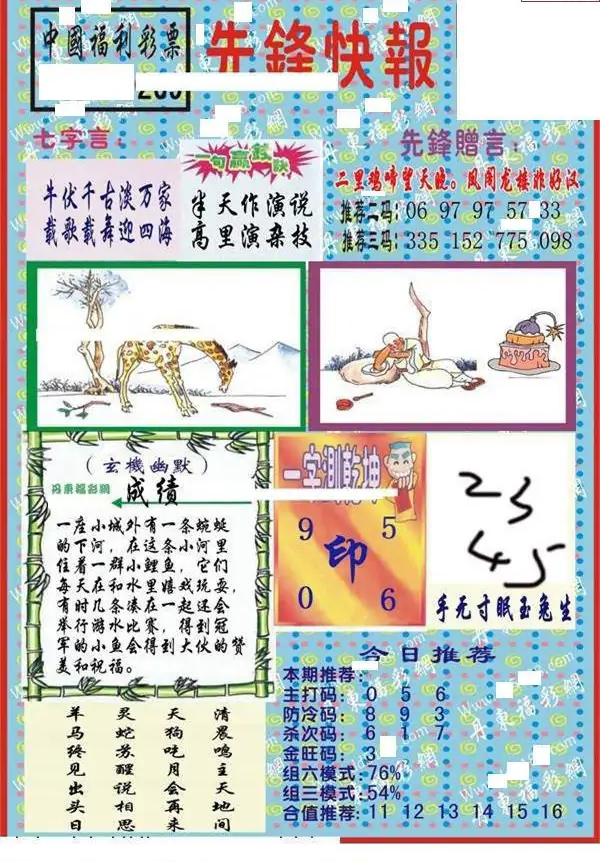 25269期: 福彩3D丹东全图分析