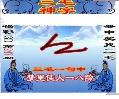 25247期: 三毛3D精品图谜