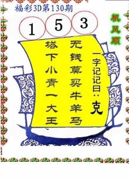 24130期: 福彩3D丹东全图分析