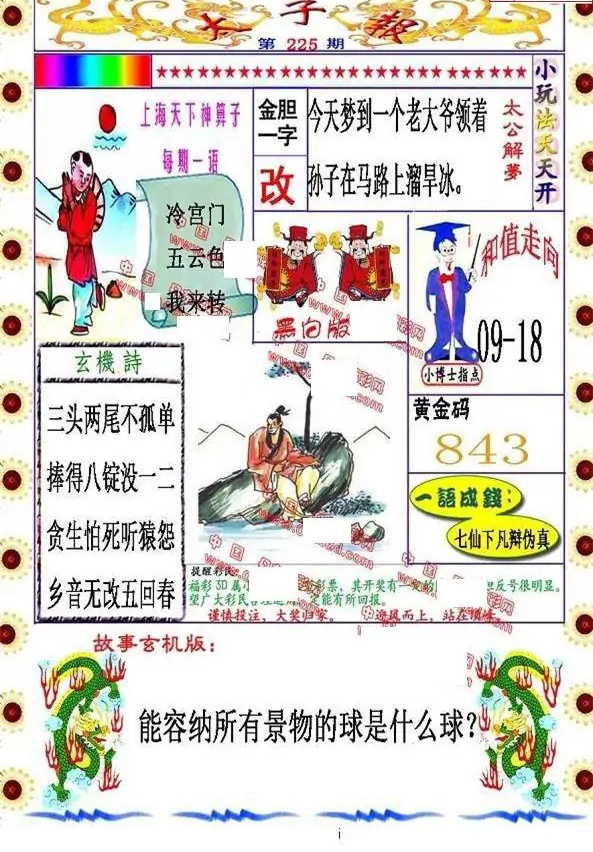 25225期: 福彩3D丹东全图分析