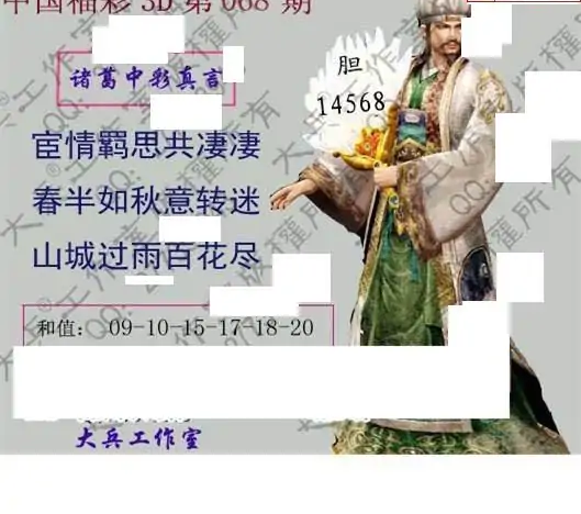 25068期: 大兵福彩3D黄金报图版