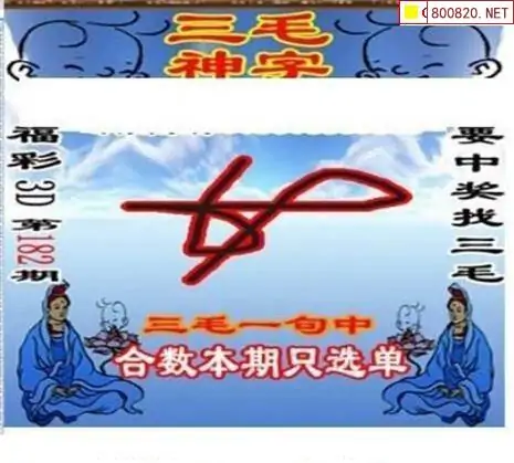 25182期: 三毛3D精品图谜