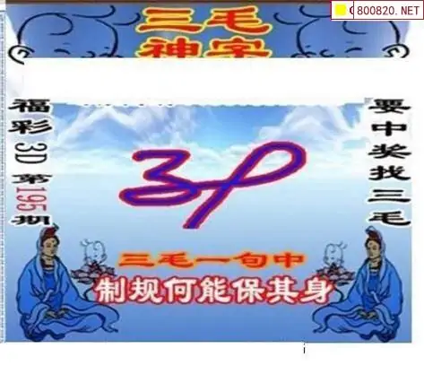 25195期: 三毛3D精品图谜