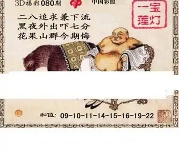 福彩3D26080期天中全套预测分析图