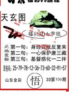 26106期: 福彩3D丹东全图分析