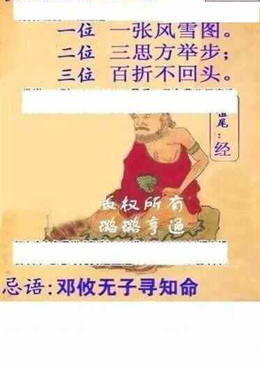 24111期: 白老3D杀码图版