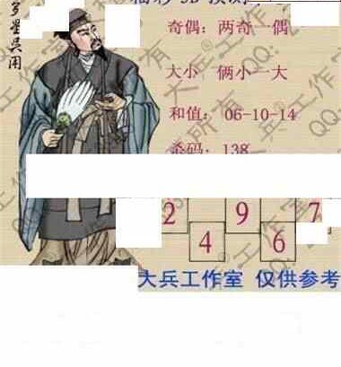 24104期: 大兵福彩3D黄金报图版