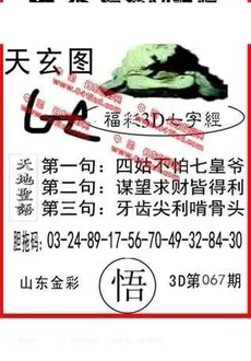 26067期: 福彩3D丹东全图分析