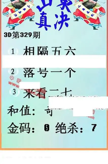 25329期: 福彩3D丹东全图分析