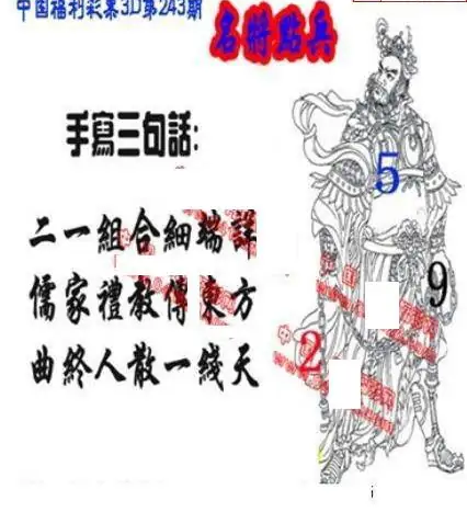 25243期: 福彩3D丹东全图分析