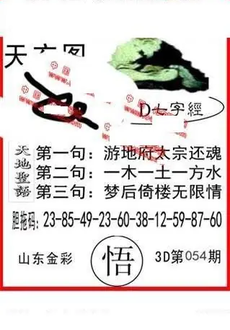 26054期: 福彩3D丹东全图分析