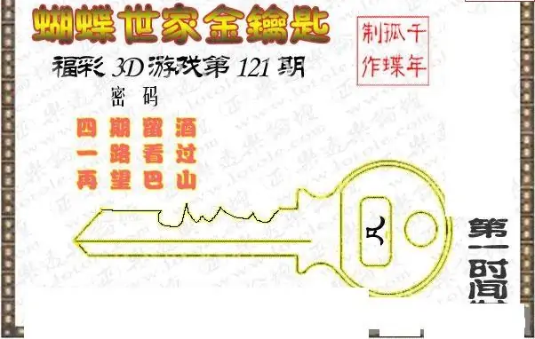 25121期: 3D蝴蝶世家蝴蝶彩图