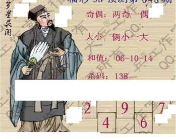 26048期: 大兵福彩3D黄金报图版