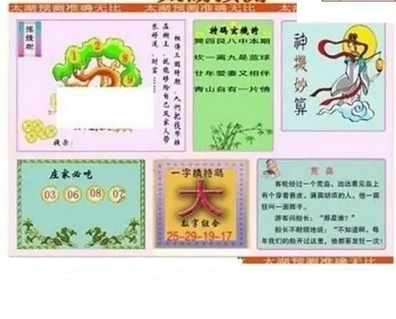 25116期: 太湖图福彩3D精品预测