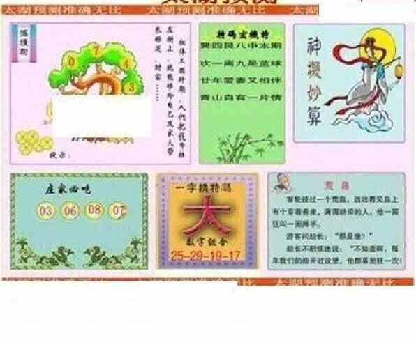 24119期: 太湖图福彩3D精品预测