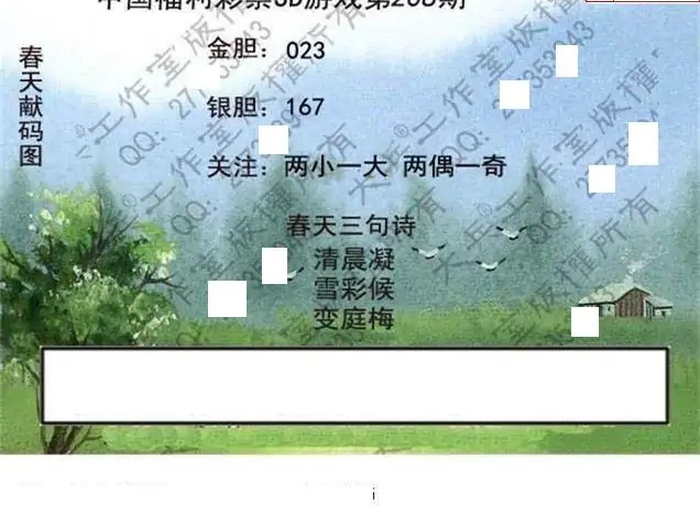 25208期: 大兵福彩3D黄金报图版