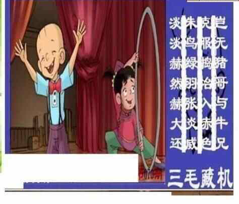 24070期: 三毛3D精品图谜
