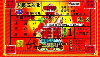 26099期: 财神说彩3D全套图版
