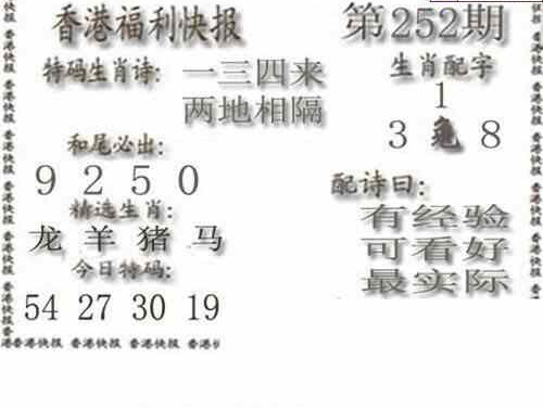 24252期: 白老3D杀码图版