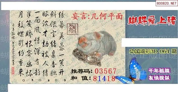 26064期: 3D蝴蝶世家蝴蝶彩图