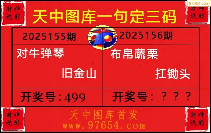 25156期: 财神说彩3D全套图版