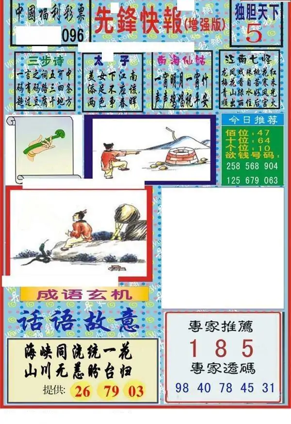 25096期: 福彩3D丹东全图分析