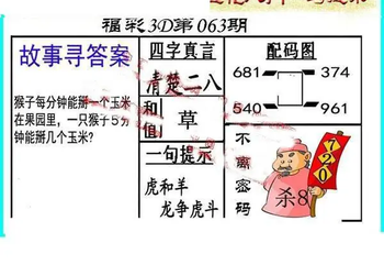 26063期: 福彩3D丹东全图分析