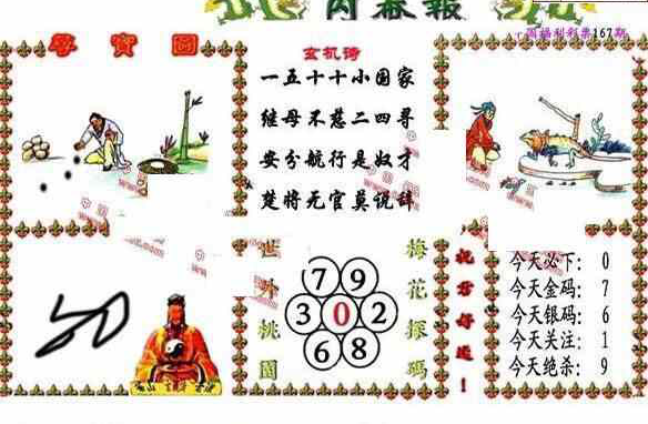 24167期: 福彩3D丹东全图分析