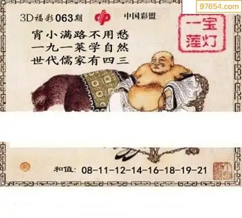 福彩3D26063期天中全套预测分析图