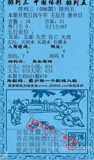 26096期: 福彩3D红黄蓝报