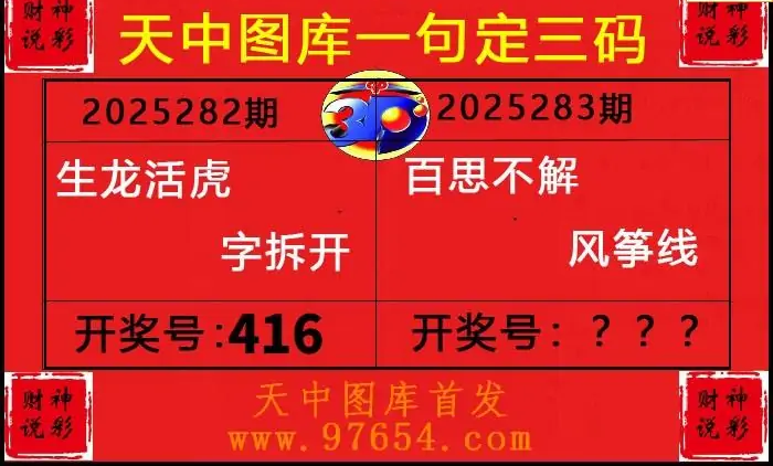 25283期: 财神说彩3D全套图版