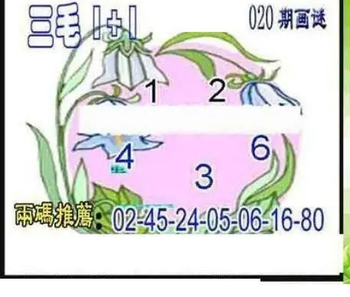 26020期: 三毛3D精品图谜