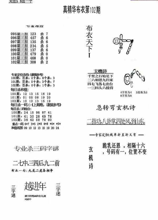 24102期: 福彩3D全套图版参考