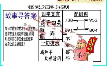 25340期: 福彩3D丹东全图分析