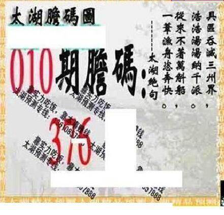 25010期: 太湖图福彩3D精品预测