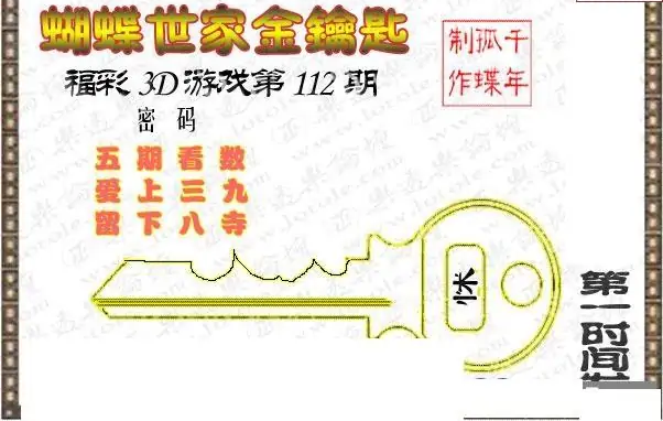 25112期: 3D蝴蝶世家蝴蝶彩图