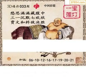 福彩3D26033期天中全套预测分析图