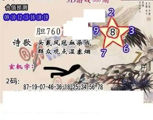 25080期: 白老3D杀码图版