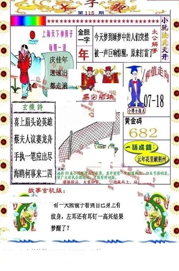 25115期: 福彩3D丹东全图分析