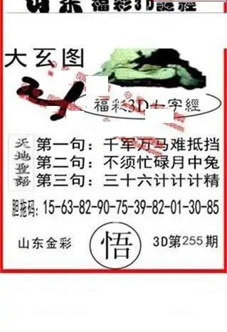 25255期: 福彩3D丹东全图分析