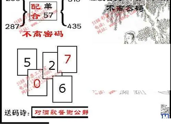 九宝图26081期福彩3D寻码图
