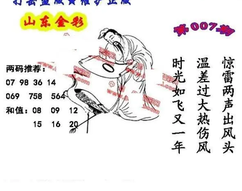 26007期: 福彩3D丹东全图分析