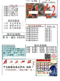 26072期: 福彩3D全套图版参考