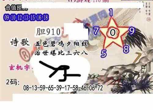 24170期: 白老3D杀码图版