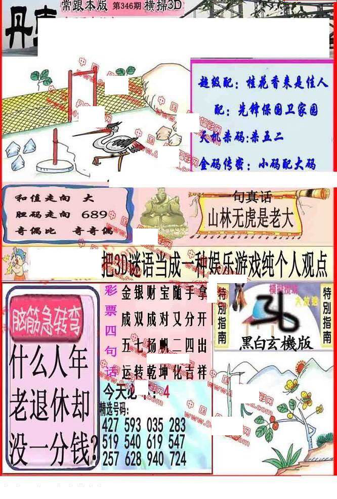 24346期: 福彩3D丹东全图分析